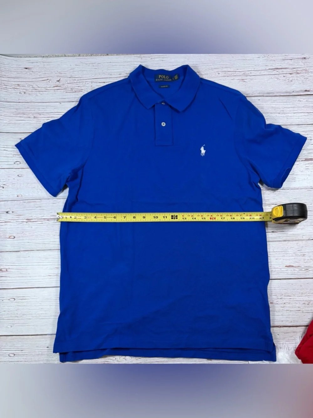 Ralph Lauren Polo Shirt in Bright Blue with White Pony - Picture 4 of 7